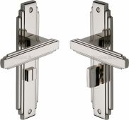 AST5930-PNF Heritage Brass Door Handle For Bathroom Astoria Design Polished Nickel Finish