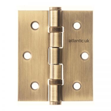 Click Here To Enlarge This Photo Of Atlantic - A2HB32525MAB 3" x 2.5" x 2.5mm Ball Bearing Hinges Matt Antique Brass