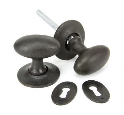 Click Here To Enlarge This Photo Of 33229 From The Anvil Beeswax Oval Mortice/Rim Knob Set