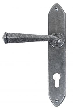 Click Here To Enlarge This Photo Of 33604 From The Anvil Pewter Gothic Lever Espag. Lock Set  - 92mm Centres - 192mm Screw Centres