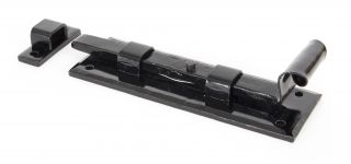 33015 From The Anvil Black 6'' Straight Door Bolt