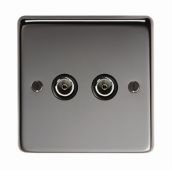 34230 From The Anvil BN Double TV Socket