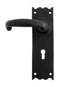73106 From The Anvil Black Cottage Lever Lock Set