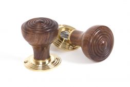 83562 From The Anvil Rosewood Ringed Mortice/Rim Knob Set