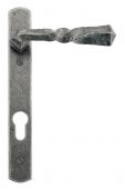 33633 From The Anvil Pewter Narrow Lever Espag. Lock Set  - 92mm Centres - 123mm Screw Centres