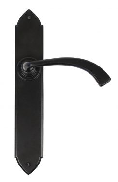 Click Here To Enlarge This Photo Of 33137 From The Anvil Black Gothic Curved Sprung Lever Latch Set