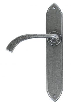 Click Here To Enlarge This Photo Of 33635 From The Anvil Pewter Gothic Curved Sprung Lever Latch Set