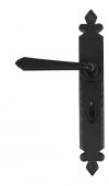 33118 From The Anvil Black Cromwell Sprung Lever Bathroom Set