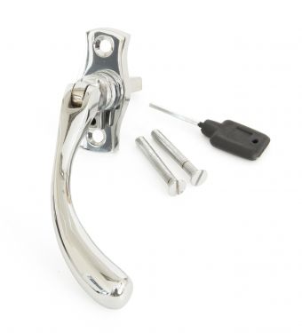Click Here To Enlarge This Photo Of 20415R From The Anvil Polished Chrome Peardrop Espagnolette - RH