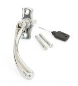 20415R From The Anvil Polished Chrome Peardrop Espagnolette - RH