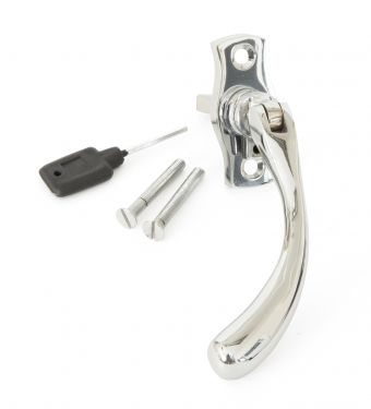 Click Here To Enlarge This Photo Of 20415L From The Anvil Polished Chrome Peardrop Espagnolette - LH