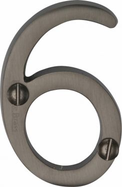 Click Here To Enlarge This Photo Of C1567 6-MB Heritage Brass Numeral 6 Face Fix 51mm (2") Matt Bronze Finish