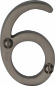 C1567 6-MB Heritage Brass Numeral 6 Face Fix 51mm (2") Matt Bronze Finish