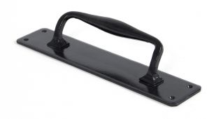 33466 From The Anvil Black Pull Handle on Backplate