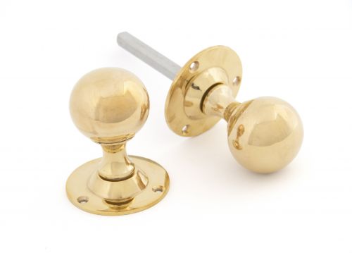 Click Here To Enlarge This Photo Of 83630 From The Anvil Polished Brass Ball Mortice Knob Set