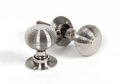 83636 From The Anvil Polished Nickel Beehive Mortice/Rim Knobs