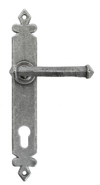 Click Here To Enlarge This Photo Of 33766 From The Anvil Pewter Tudor Espag 92mm Centre  - 92mm Centres - 243mm Screw Centres