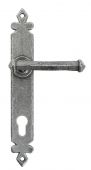 33766 From The Anvil Pewter Tudor Espag 92mm Centre  - 92mm Centres - 243mm Screw Centres