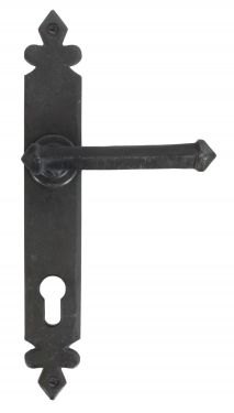 Click Here To Enlarge This Photo Of 33854 From The Anvil Beeswax Tudor Lever Espag. Lock Set  - 92mm Centres - 243mm Screw Centres