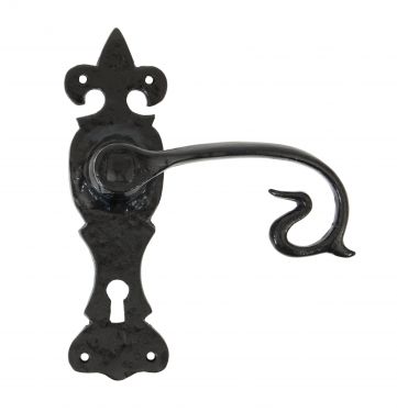 Click Here To Enlarge This Photo Of 83693 From The Anvil Black Curly Lever Lock Set