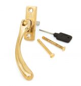 33336 From The Anvil Polished Brass Slim Peardrop Espag. - RH