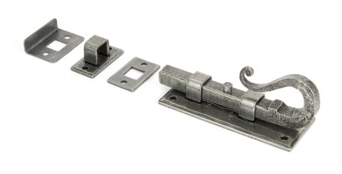 Click Here To Enlarge This Photo Of 33075 From The Anvil Pewter Patina 4" Shepherd's Crook Universal Bolt