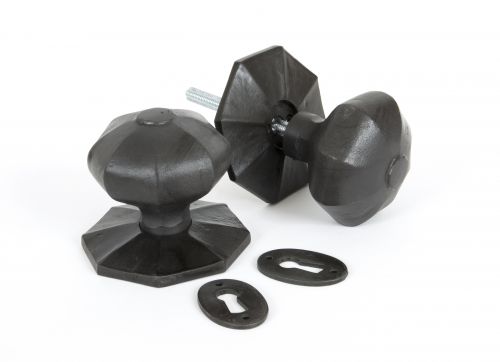Click Here To Enlarge This Photo Of 33064 From The Anvil Beeswax Octagonal Mortice/Rim Knob Set - Large