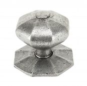 83778 From The Anvil Pewter Octagonal Centre Door Knob 80mm