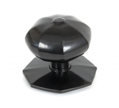 Click Here To Enlarge This Photo Of 83779 From The Anvil Octagonal Centre Door Knob - Black 80mm
