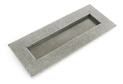 33058 From The Anvil Pewter Small Letterplate - Size: 266x110mm - C/C: 243mm - Aperture: 203x45mm