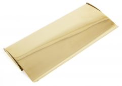 33061 From The Anvil Polished Brass Small Letterplate Cover - 265x130mm