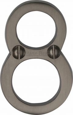 Click Here To Enlarge This Photo Of C1567 8-MB Heritage Brass Numeral 8 Face Fix 51mm (2") Matt Bronze Finish
