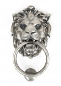 33019 From The Anvil Lion's Head Door Knocker - Antique Pewter