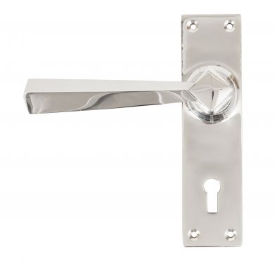 Click Here To Enlarge This Photo Of 83830 From The Anvil Polished Chrome Straight Lever Lock Set