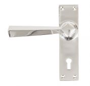 83830 From The Anvil Polished Chrome Straight Lever Lock Set