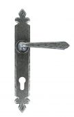 33068 From The Anvil Pewter Cromwell Lever Espag. Lock Set  - 92mm Centres - 243mm Screw Centres