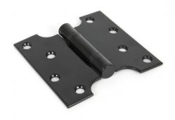 33043 From The Anvil Black 4" x 2''x 4" Ball Bearing Parliament Hinge