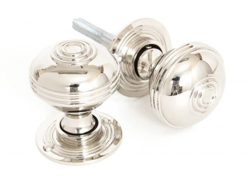 Click Here To Enlarge This Photo Of 83855 From The Anvil Polished Nickel Prestbury Mortice/Rim Knob Set - 50mm