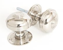 83856 From The Anvil Polished Nickel Prestbury Mortice/Rim Knob Set - 63mm