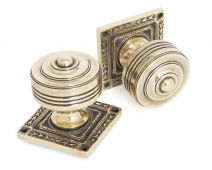 83860 From The Anvil Aged Brass Tewkesbury Square Mortice Knob Set