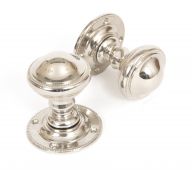 83861 From The Anvil Polished Nickel Brockworth Mortice Knob Set