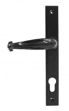 Click Here To Enlarge This Photo Of 33035 From The Anvil Black Cottage Slimline Lever Espag. Lock Set  - 92mm Centres - 212mm Screw Centres