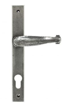 Click Here To Enlarge This Photo Of 33036 From The Anvil Pewter Patina Cottage Slimline Lever Espag. Lock Set  - 92mm Centres - 212mm Screw Centres