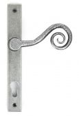 33038L From The Anvil Pewter Patina Monkeytail Slimline Lever Espag. Lock Set - LH - 92mm Centres - 212mm Screw Centres