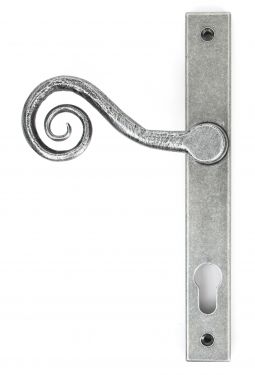 Click Here To Enlarge This Photo Of 33038R From The Anvil Pewter Patina Monkeytail Slimline Lever Espag. Lock Set - RH - 92mm Centres - 212mm Screw Centres