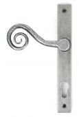 33038R From The Anvil Pewter Patina Monkeytail Slimline Lever Espag. Lock Set - RH - 92mm Centres - 212mm Screw Centres