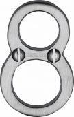 C1567 8-SC Heritage Brass Numeral 8 Face Fix 51mm (2") Satin Chrome Finish