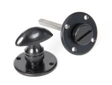 33382 From The Anvil Black Round Bathroom Thumbturn