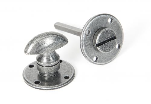 Click Here To Enlarge This Photo Of 33383 From The Anvil Pewter Round Bathroom Thumbturn