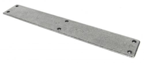 Click Here To Enlarge This Photo Of 33390 From The Anvil Pewter Plain Fingerplate 400x66mm